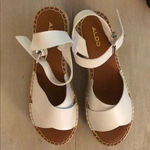 Aldo Tineviel White Sandals